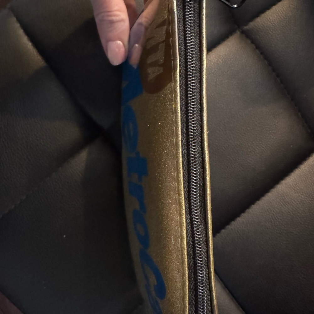 Glitter Gold and Blue MetroCard bag - Picture 2 of 5